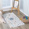 Alfombra Para Niños Lavable Multicolor/azul 80x150cm Supermama