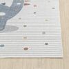 Alfombra Para Niños Lavable En Lavadora Dinosaurio Beige/gris 160x213cm Dino