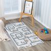 Alfombra Para Niños Lavable En Lavadora Beige/gris 80x150cm Vroomville