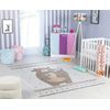 Alfombra Para Niños Lavable En Lavadora Oso Beige/marrón 160x213cm Oursigene