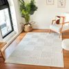 Alfombra Escandinava Moderna Interior/exterior Blanco 120x170cm Midori