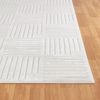 Alfombra Escandinava Moderna Interior/exterior Blanco 200x275cm Midori