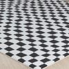 Alfombra Escandinava A Cuadros Negro/blanco 200x275cm Irina