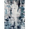 Alfombra Abstracta Moderna Azul/blanco/gris 80x150cm Giulia