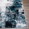 Alfombra Abstracta Moderna Azul/blanco/gris 80x150cm Giulia