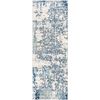 Alfombra Abstracta Moderna Azul/gris/blanco 80x150cm Sarah