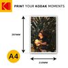 Kodak Papel Fotográfico - Paquete De 25 Hojas De Papel Fotográfico De Calidad - Formato 21 X 29,7 Cm (a4) - Acabado Brillante - 180 G/m² - Compatible Con Todas Las Impresoras De Inyección De Tinta