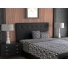 La Web Del Colchon -cabecero Tapizado Macedonia Para Cama De 135 (145 X 120 Cms) Negro