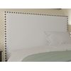 La Web Del Colchon -cabecero Tapizado Tachuelas Para Cama De 135 (145 X 120 Cms) Blanco