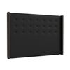 La Web Del Colchon -cabecero Tapizado California Para Cama De 135 (145 X 120 Cms) Negro