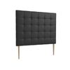 La Web Del Colchon -cabecero Tapizado Corfú Big Para Cama De 90 (100 X 165 Cms) Negro