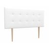 La Web Del Colchon -cabecero Tapizado Corfú Big Para Cama De 150 (160 X 115 Cms) Blanco