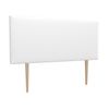 La Web Del Colchon -cabecero Tapizado Paros Big Para Cama De 160 (170 X 115 Cms) Blanco