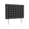 La Web Del Colchon -cabecero Tapizado Manhattan Big Para Cama De 90 (100 X 165 Cms) Negro