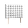 La Web Del Colchon -cabecero Tapizado Manhattan Big Para Cama De 135 (145 X 165 Cms) Blanco