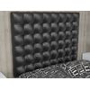 La Web Del Colchon -cabecero Tapizado Manhattan Big Para Cama De 150 (160 X 165 Cms) Negro