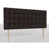 La Web Del Colchon -cabecero Tapizado Manhattan Big Para Cama De 150 (160 X 115 Cms) Chocolate