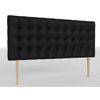 La Web Del Colchon -cabecero Tapizado Manhattan Big Para Cama De 150 (160 X 115 Cms) Negro