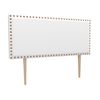 La Web Del Colchon -cabecero Tapizado Tachuelas Big Para Cama De 150 (160 X 115 Cms) Blanco