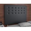 La Web Del Colchon -cabecero Tapizado Miconos Big Para Cama De 150 (160 X 165 Cms) Negro