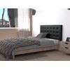 La Web Del Colchon -cabecero Tapizado Miconos Big Para Cama De 90 (100 X 115 Cms) Negro