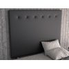 La Web Del Colchon -cabecero Tapizado Macedonia Big Para Cama De 200 (210 X 165 Cms) Negro