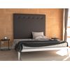 La Web Del Colchon -cabecero Tapizado Macedonia Big Para Cama De 120 (130 X 165 Cms) Chocolate