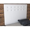 La Web Del Colchon -cabecero Tapizado Siros Big Para Cama De 120 (130 X 165 Cms) Blanco