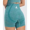 Akara | Shorts Active Fit |cintura Alta | Transpira El Sudor | Costura Trasera Que Acentúa Glúteos | Verde | L