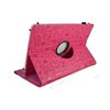 Theoutlettablet® Funda Universal Para Tablet De 10.1" Con Funcion Giratoria 360º Color Fucsia Dibujos