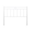 Cabecero De Forja Leo, Color Blanco Cabezal Para Cama De 90 Cm, Cama Juvenil (95 Cm X 125 )