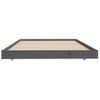 Estructura De Cama Madera Maciza De Pino Gris 80x200 Cm