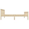 Estructura De Cama De Madera Maciza De Pino Clara 100x200 Cm