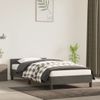 Estructura Cama Con Cabecero Terciopelo Gris Oscuro 100x200 Cm