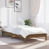 Estructura De Cama Madera Maciza Pino Marrón Miel 100x200 Cm