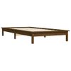 Estructura De Cama Madera Maciza Pino Marrón Miel 100x200 Cm