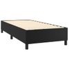 Cama Box Spring Con Colchón Cuero Sintético Negro 90x190 Cm