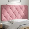 Cabecero De Cama Acolchado Terciopelo Rosa 100 Cm