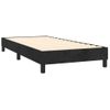 Cama Box Spring Con Colchón Terciopelo Negro 100x200 Cm