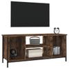 Mueble Para Tv Madera Contrachapada Roble Ahumado 102x35x45 Cm