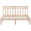 Estructura De Cama Madera Maciza De Pino 140x190 Cm