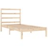 Estructura De Cama Madera Maciza De Pino 100x200 Cm