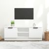 Mueble De Tv Madera Contrachapada Blanco 102x35x36,5 Cm