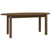 Mesa De Centro Madera Maciza De Pino Marrón Miel 110x55x45 Cm