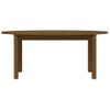 Mesa De Centro Madera Maciza De Pino Marrón Miel 110x55x45 Cm