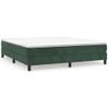 Estructura De Cama Box Spring Terciopelo Verde Oscuro 180x200cm