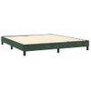 Estructura De Cama Box Spring Terciopelo Verde Oscuro 180x200cm