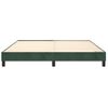 Estructura De Cama Box Spring Terciopelo Verde Oscuro 180x200cm