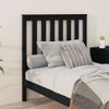 Cabecero De Cama Madera Maciza De Pino Negro 96x6x101 Cm