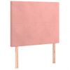 Cama Box Spring Con Colchón Terciopelo Rosa 80x200 Cm